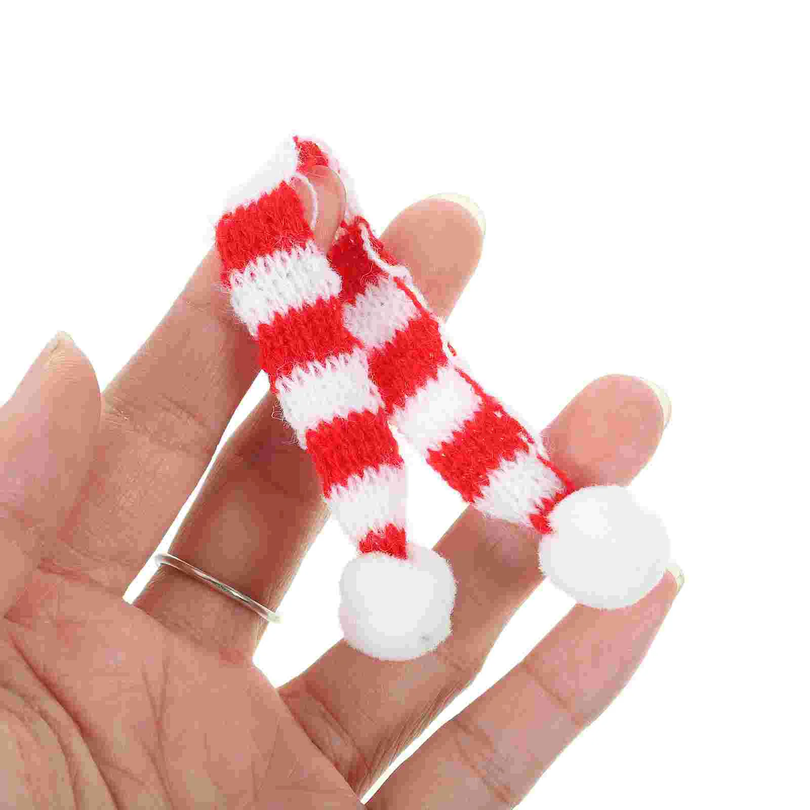 Christmas Props Hat Baby Gifts Knitted Scarf Set Mini Red Decor Father for Adults