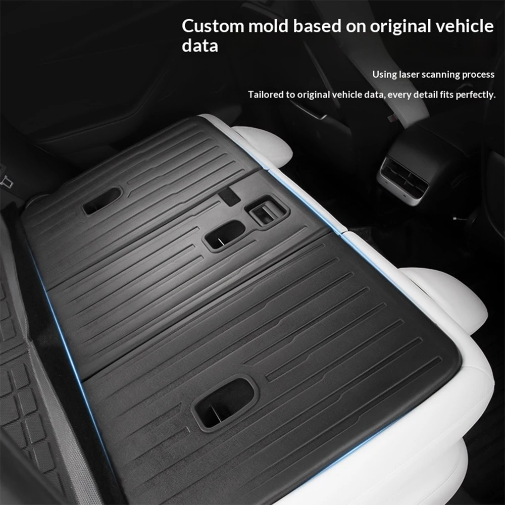 For Tesla Model 3 Highland Car TPE Backseat Trunk Pad Cover Anti-scratch Mat Cargo Liner Protection Pad Interior Accessories view 6