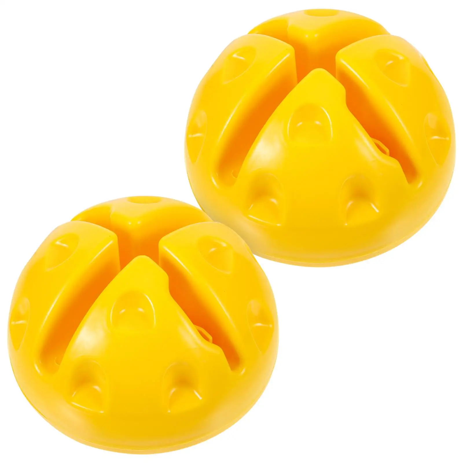 2 Pcs Flag Base Soccer Pole Anchor Plastic Tool Stability Abs Practice Equipment