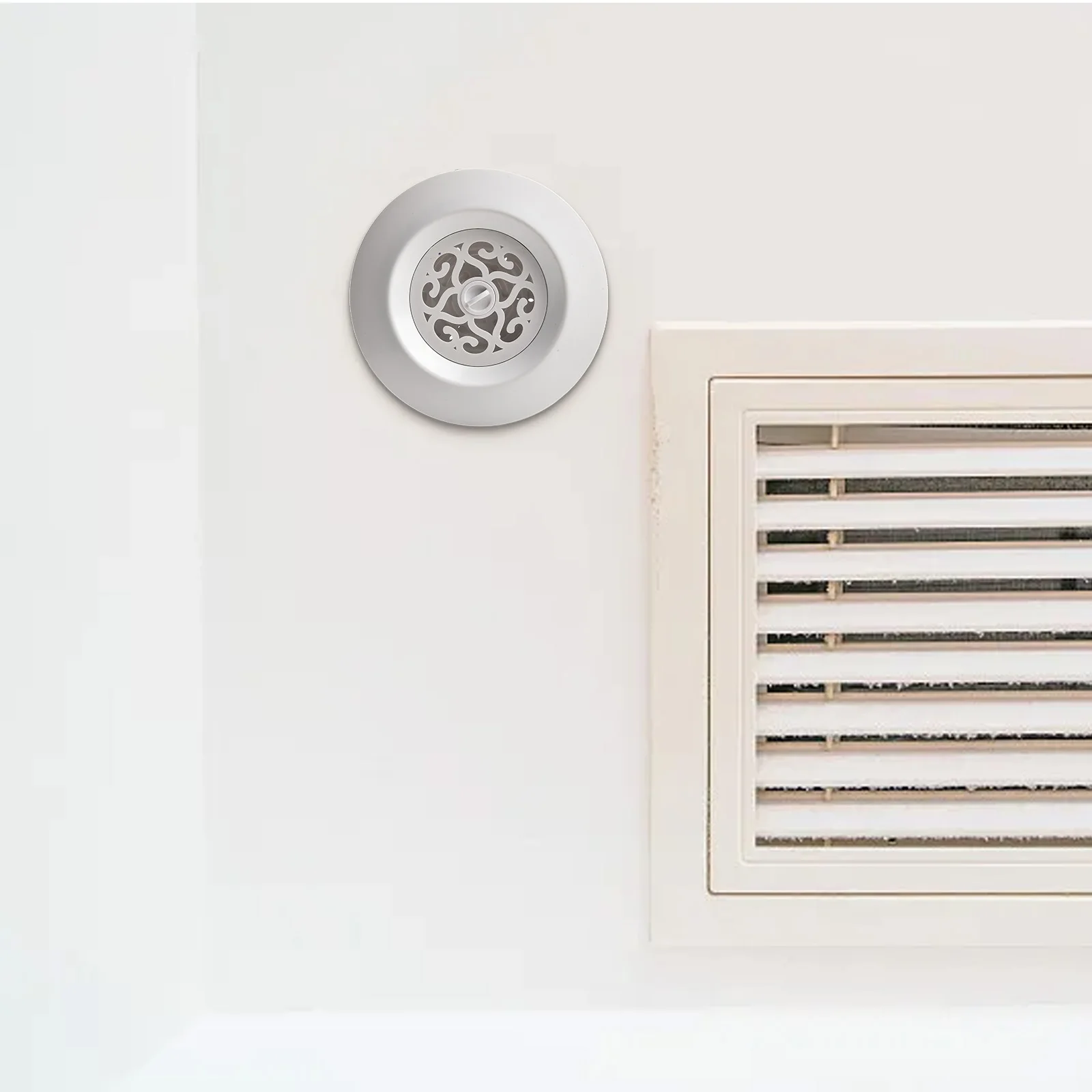 Adjustable Air Vent White Air Ventilation Cover ABS Material Efficient Air Distribution Fly Screen Long-lasting Quality