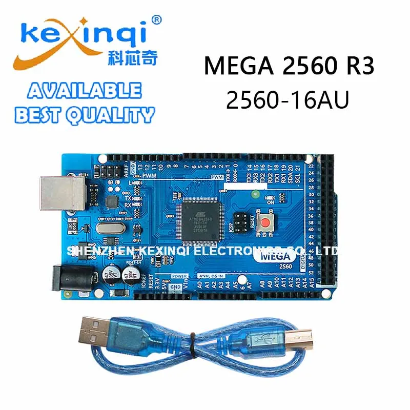 MEGA2560 MEGA 2560 R3 (ATmega2560-16AU CH340G) AVR USB Board Development Board For Arduino USB Cable