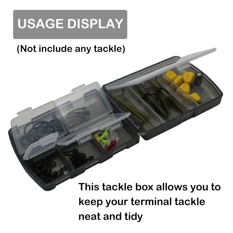 Organizador de aparejos de carpa – Caja almacenaje con tablero de pelo - imagen 5