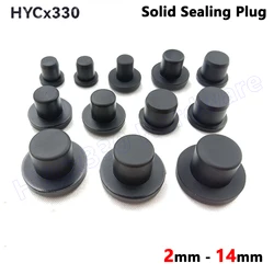 Solid Sealing Plug, 2mm - 14mm Silicone Rubber Hole Caps, T-shaped Seal Stopper, High TEMP Dustproof Plug, Inserts Bungs End Cap
