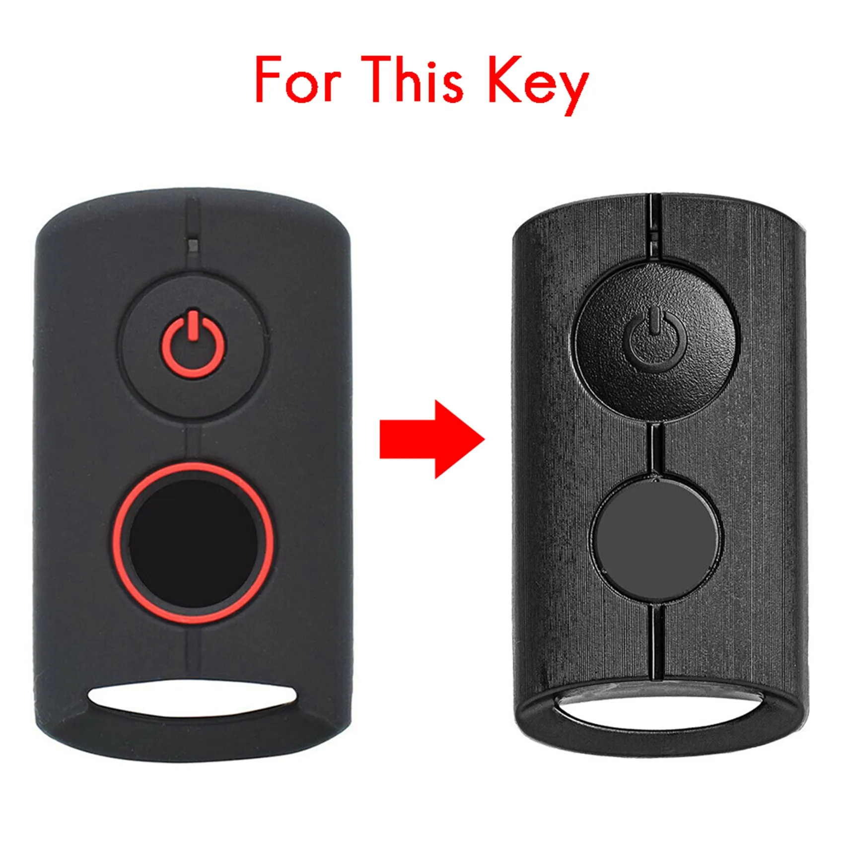 Black Motor Remote Key Fob Case for NVX155 XMAX XMAX300 AEROX JAUNS 2018