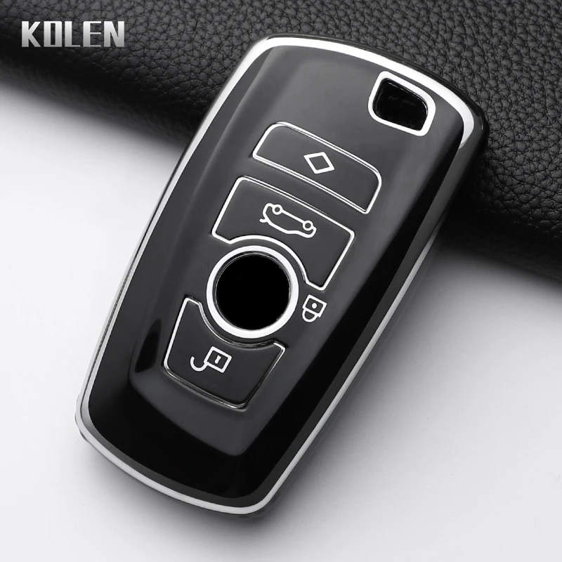 TPU Car Key Case Cover Shell Fob For BMW 1 3 5 7 Series X1 X3 X4 X5 F10 F15 F16 F20 F30 F18 F25 M3 M4 E34 Keychain Accessories