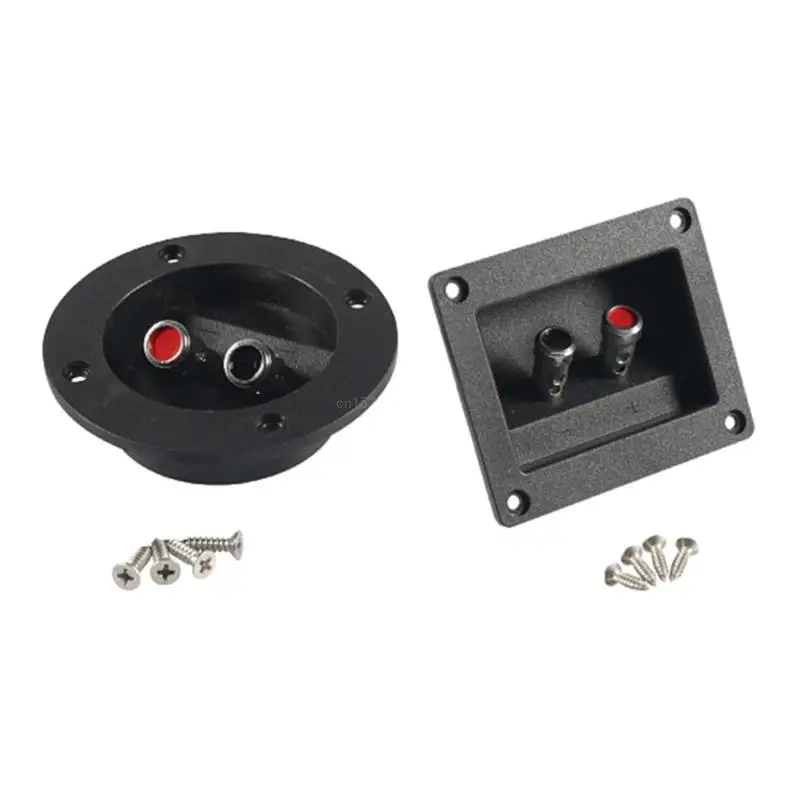 DIY Home Car Stereo Screw Cup Connectors Subwoofer Plugs 2-Way Speaker Box Terminal Binding Post for Car Speaker