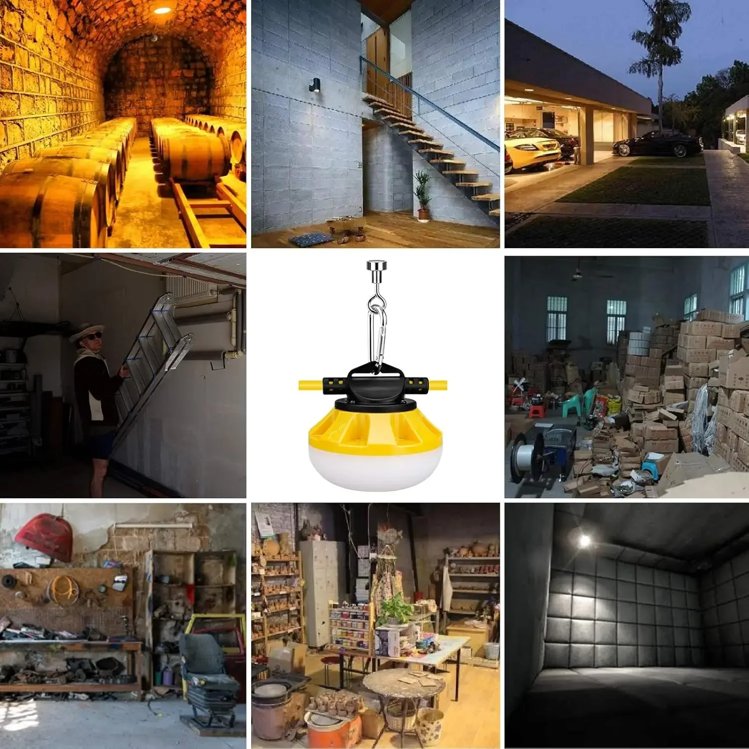 أضواء العمل سلسلة LED، أضواء البناء المؤقتة، مدرج ETL