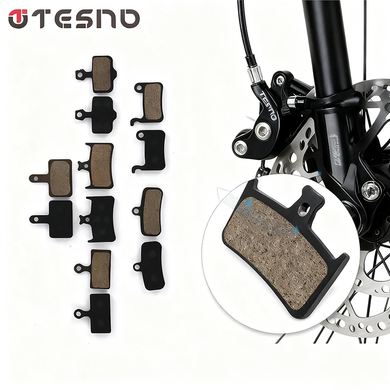 

TESNO Bicycle Semi Metal Hydraulic Disc Brake Pads For Shimano Heat Dissipation Wear-resistant Road Bike Disk Brake Pad