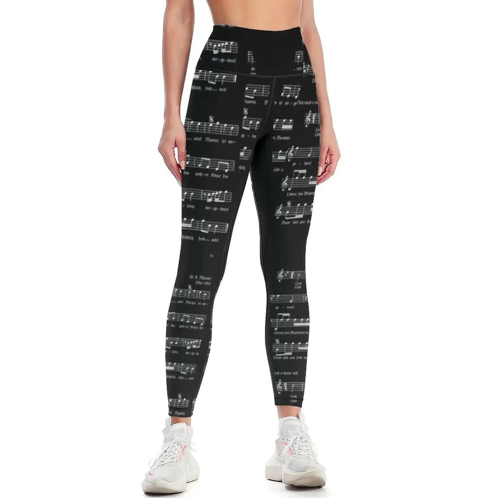 

Mozart music notes [ Leggings leggins push up woman legings for fitness push up tights for sports shirts gym Womens Leggings