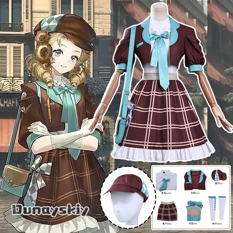

Whisperain Game Reverse:1999 Cosplay Costume Girl Uniforms Lolita Dress Hat Gloves Prop Anime Yumekiri@Character Roleplay Outfit
