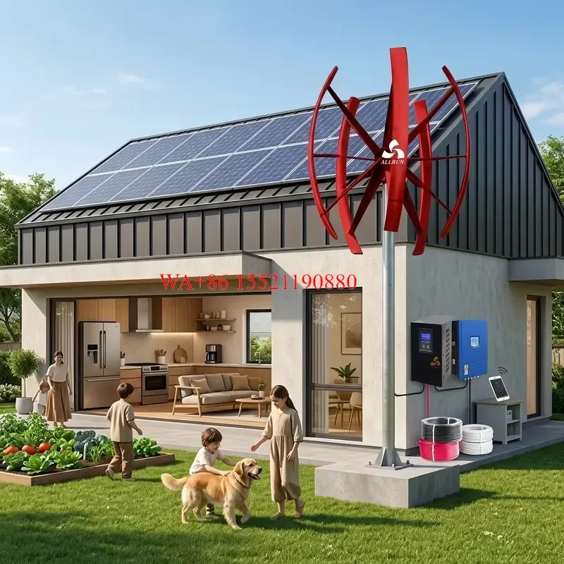 WMWMNU for CE MPPT Low RPM Quiet 380V 220V 10000W Axis Micro Vertical Wind Generator Home Use 5000W 5KW Vertical Wind Turbine