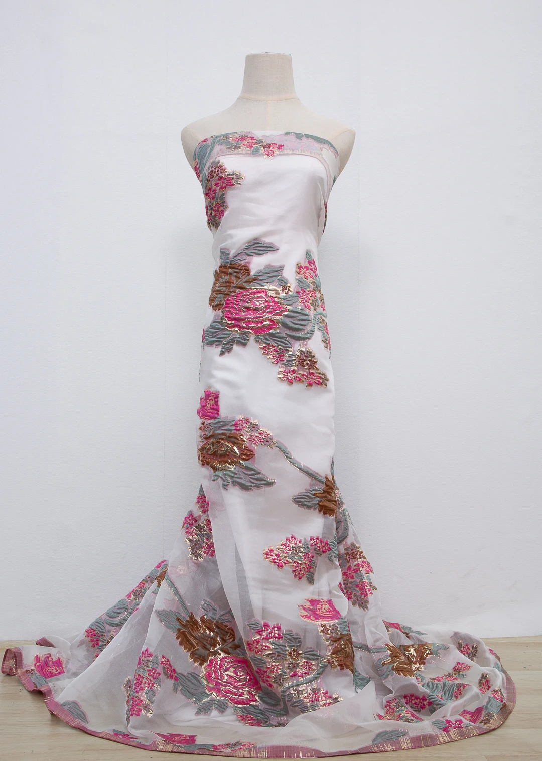 SJD LACA African Tulle Brocade Lace Fabrics French Damask Lace 2025 High Quality Nigerian Jacquard For Sewing Women Dresses 4389