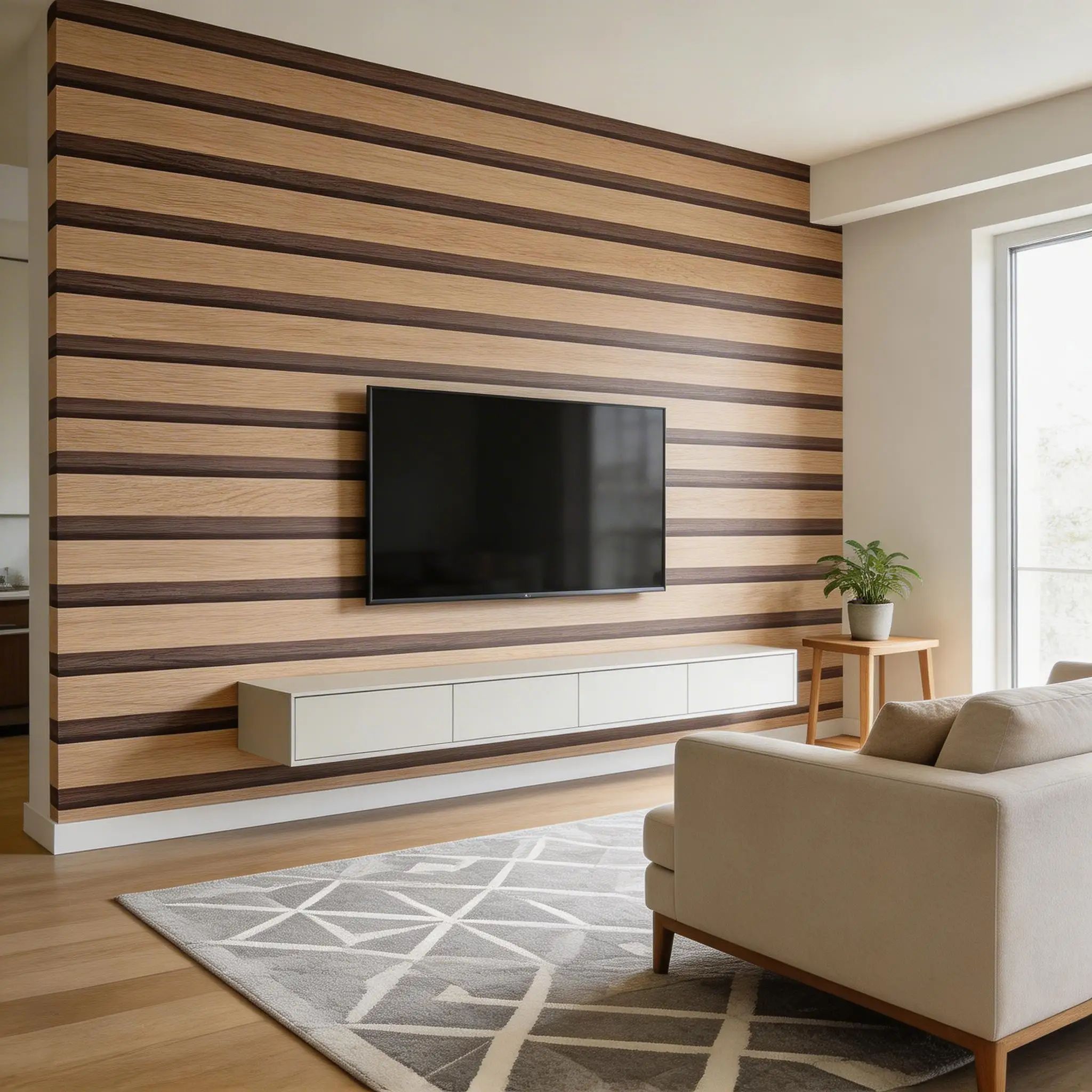 45cm Wide Self-Adhesive Wood Stripe Background Wallpaper PVC Waterproof Sticker for Desk Cabinet Furniture Counter Renovation