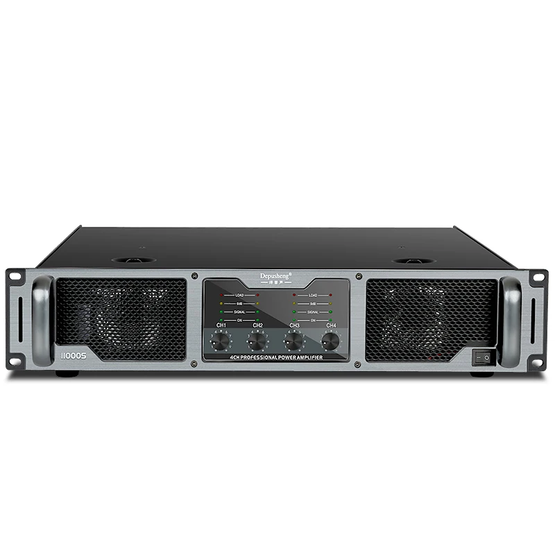 11000S 4-channel 1100W*4 Audio Power Amplifier 2U Professional High Power Amplifier for Large-Scale Concert