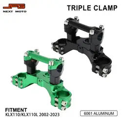 For Kawasaki KLX110 KLX110L Triple Clamp And Bar Mount 2002 2003 2004 2005 2006 2007-2023 Motocross Dirt Pit Bike
