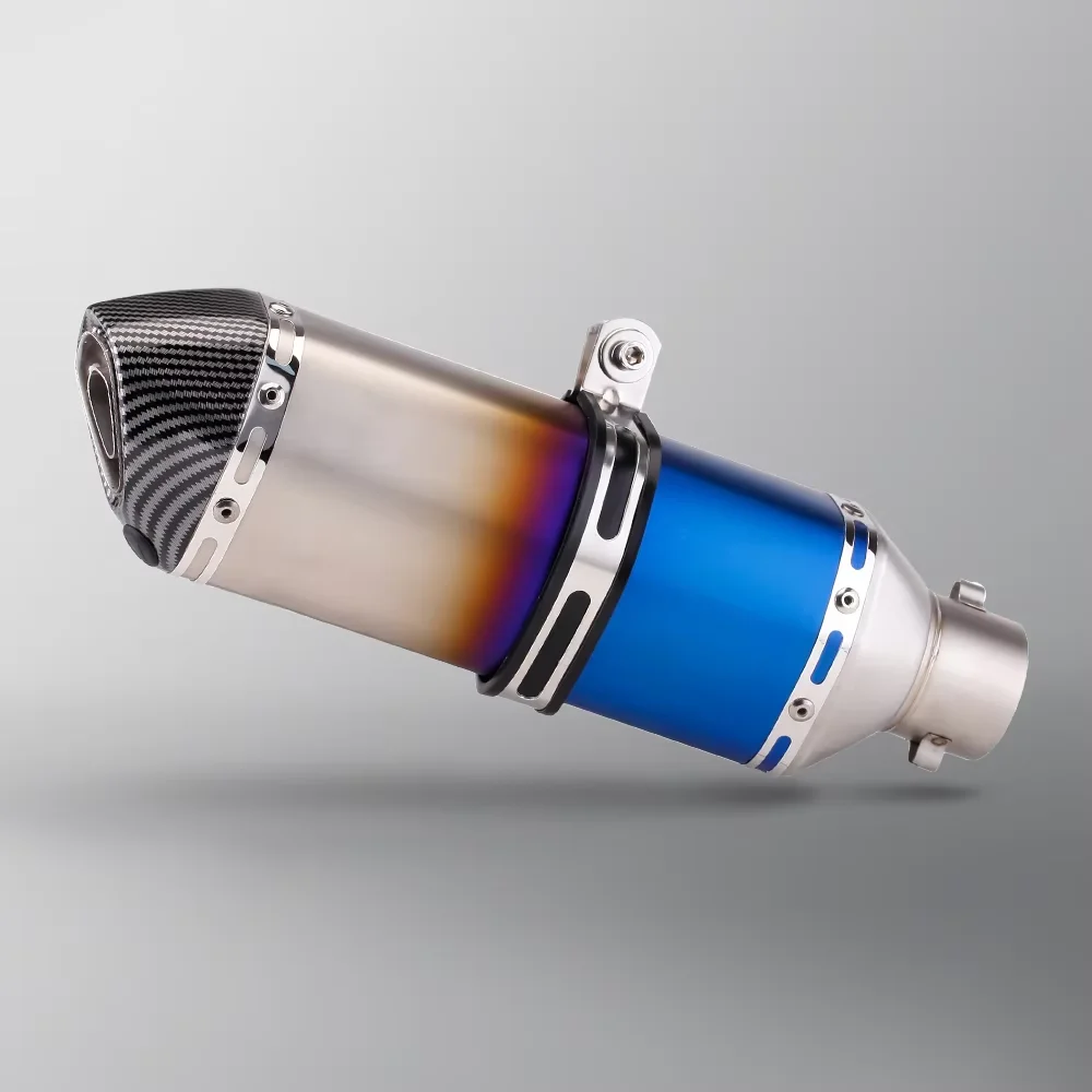 

Universal 51mm Motorcycle exhaust muffler with Db killer silencer long 370mm for ZX6R ZX10 K7 MT07 Z900 GY6 SV650 R6 R3