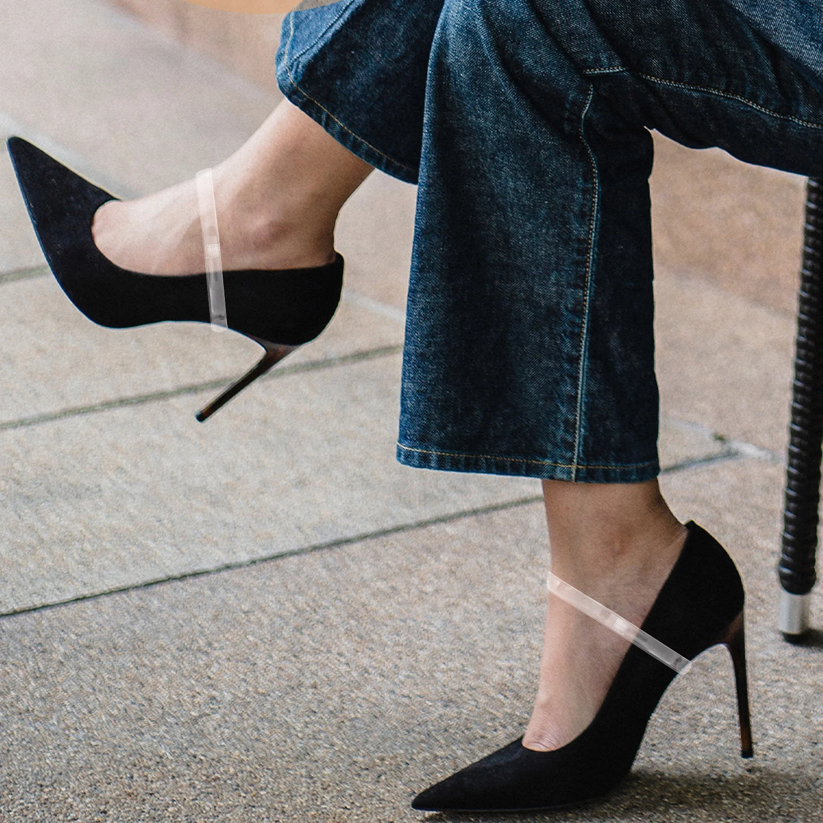 

10Pcs Clear Invisible High Heel Shoe Straps Tpu Elastic Anti Drop Shoelaces Belt for Loose Heels Women High Heel Shoe Straps