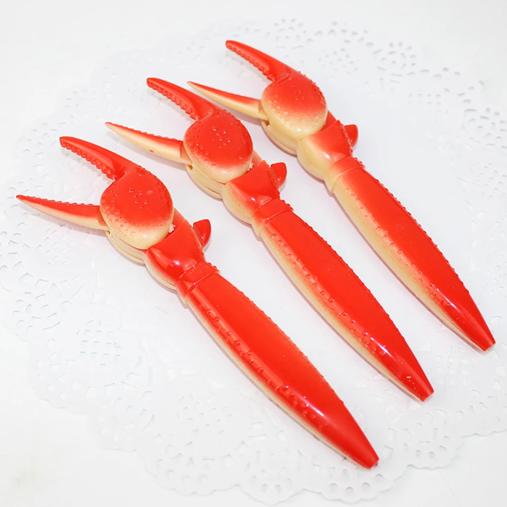 

4 Pcs Lobster Claw Ballpoint Pen Beautiful Ball-point Sign Creative Personality