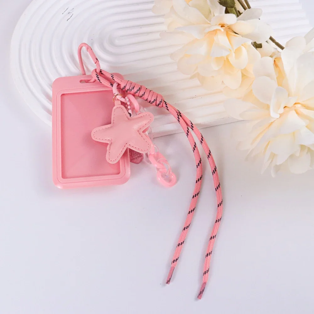 Kawaii لطيف حامل بطاقة الهوية ستار سحر المفاتيح مناسبة للنساء ارتداء اليومي هدية #4