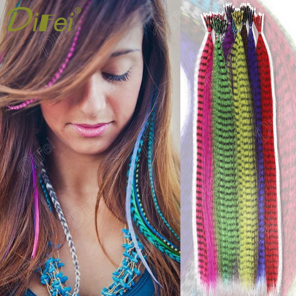 

Colorful 10 Strands/Pack Synthetic Wig Hair Extensions Wigs Zebra Pattern Wig Accessories Suitable For Halloween Christmas Wear