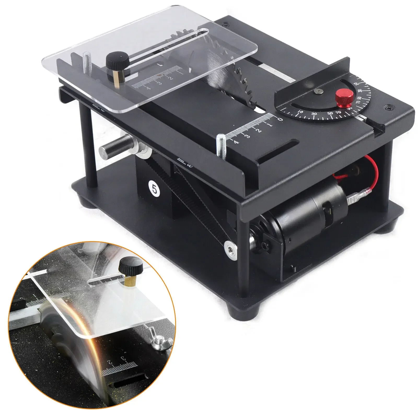 Mini Electric Table Saw Hobby&Craft Power Tool Metal Wood Cutting Machine 4.3