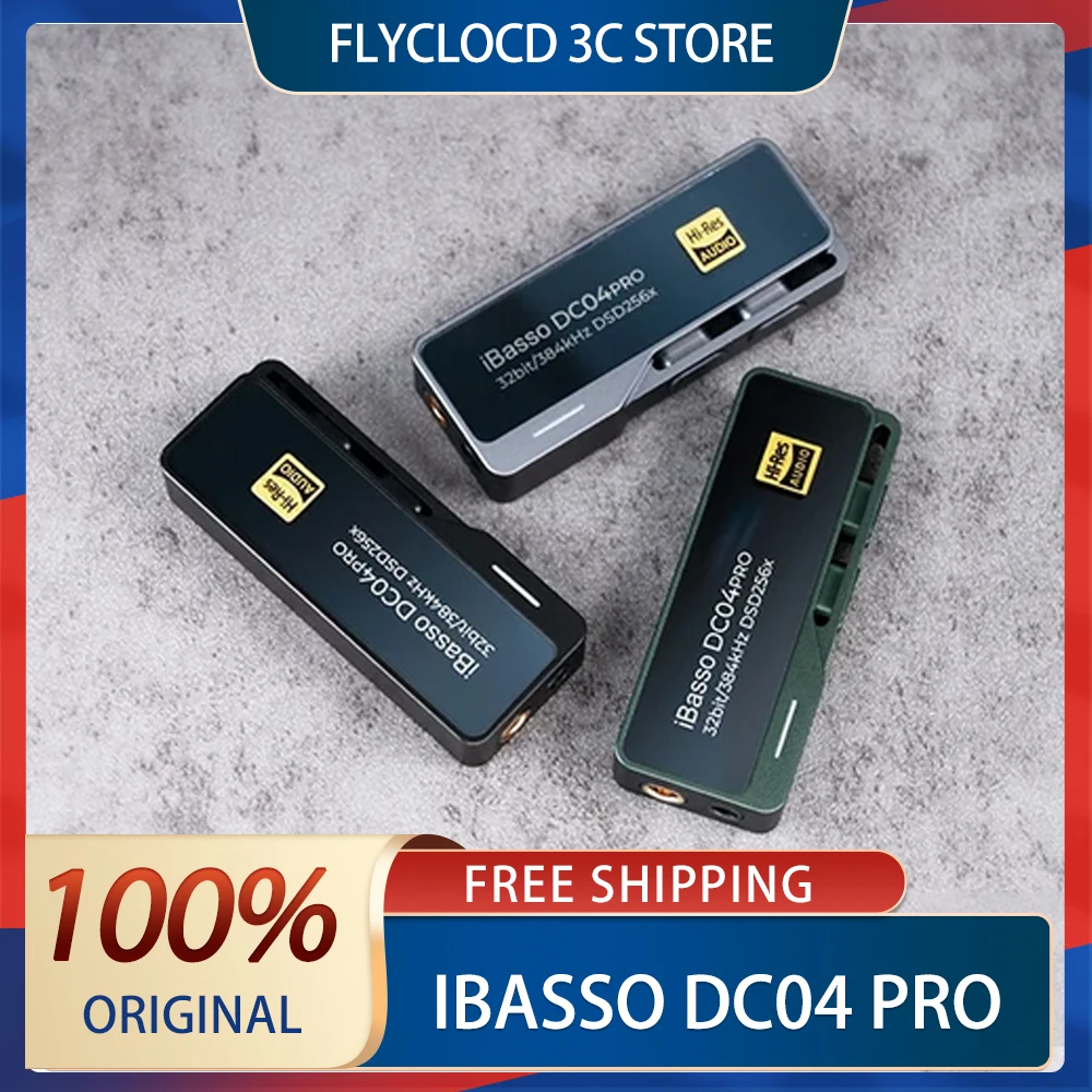 iBasso DC04 Pro Portable Decoder HIFI Headphone Hi-Res Audio Dual Lossless Amplifier PCM384 DSD256 CS43131 DAC Custom Decoder