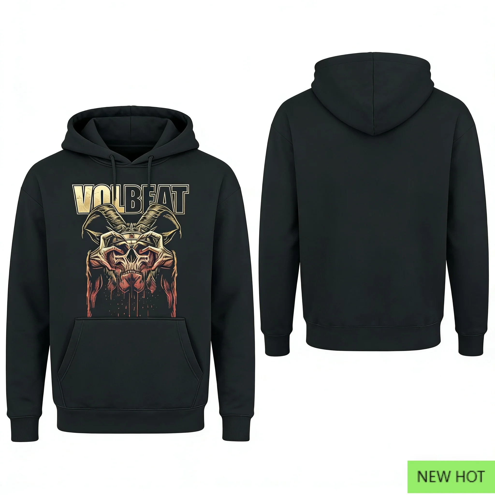 سويت شيرت بقلنسوة برسومات Misfits Crimson Ghost Skull، مثالي للمعجبين الذين يحبون نمط الفرقة وDark Punk Vibe