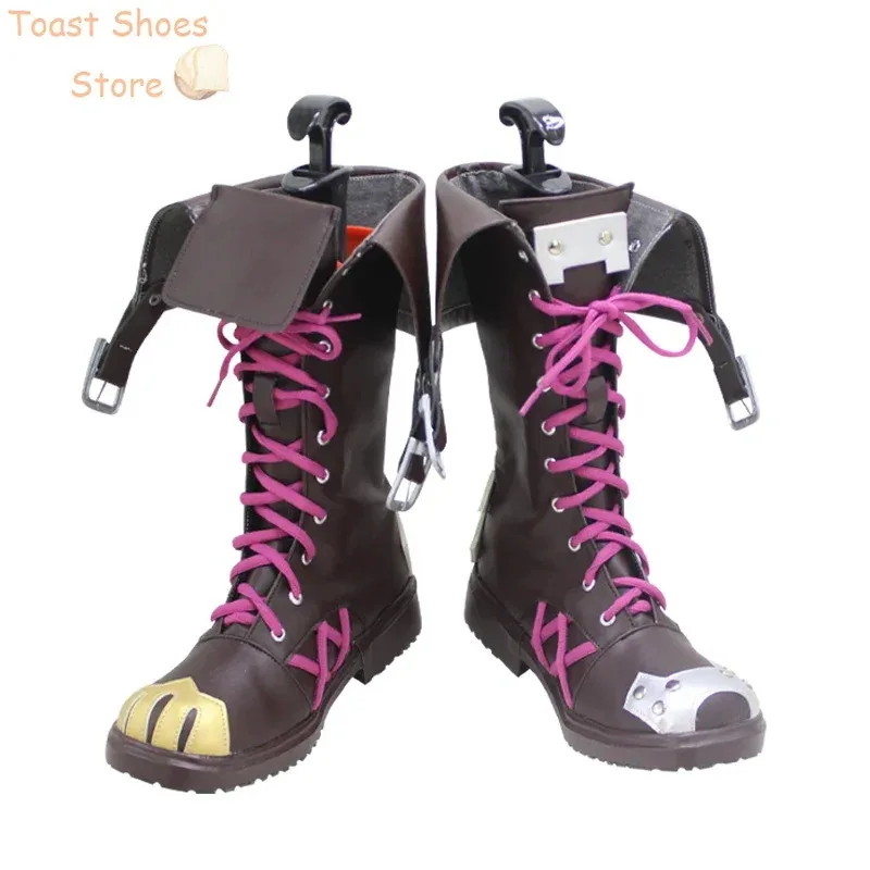 

Arcane Jinx обувь для косплея из искусственной кожи обувь для косплея сапоги на Хэллоуин Jinx реквизит для косплея