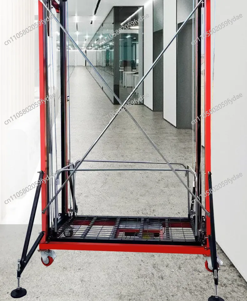 Electric scaffolding home construction 6m 8m foldable mobile new lifting platform remote control hoist