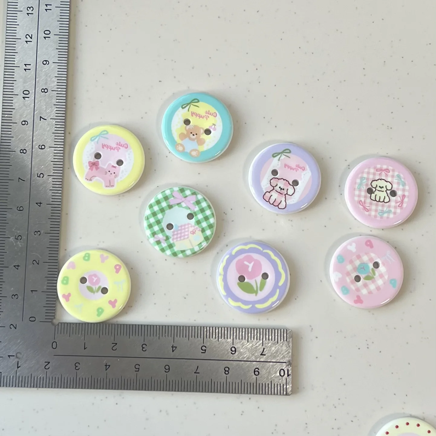 5 buah miniso lucu seri kartun resin flatback cabochons diy kerajinan bahan perhiasan membuat pesona