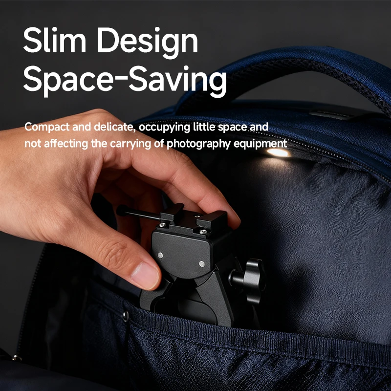 V-Port V-Lock Battery Hanging Plate Crab Clamp for DSLR Mirrorless Cameras Premium Metal Anti-Slip Tool-Free Quick Install