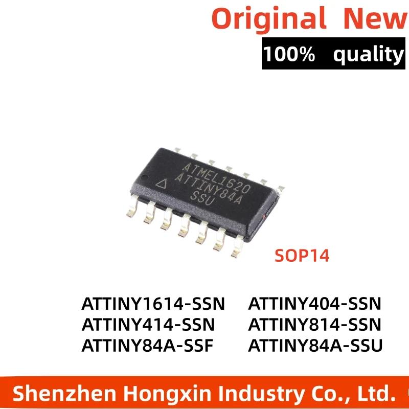 1 piece ATTINY1614 404 414 814 SSN/SSNR 84A-SSU/SSF/SSFR SOP14 Embedded 8-bit microcontroller chip