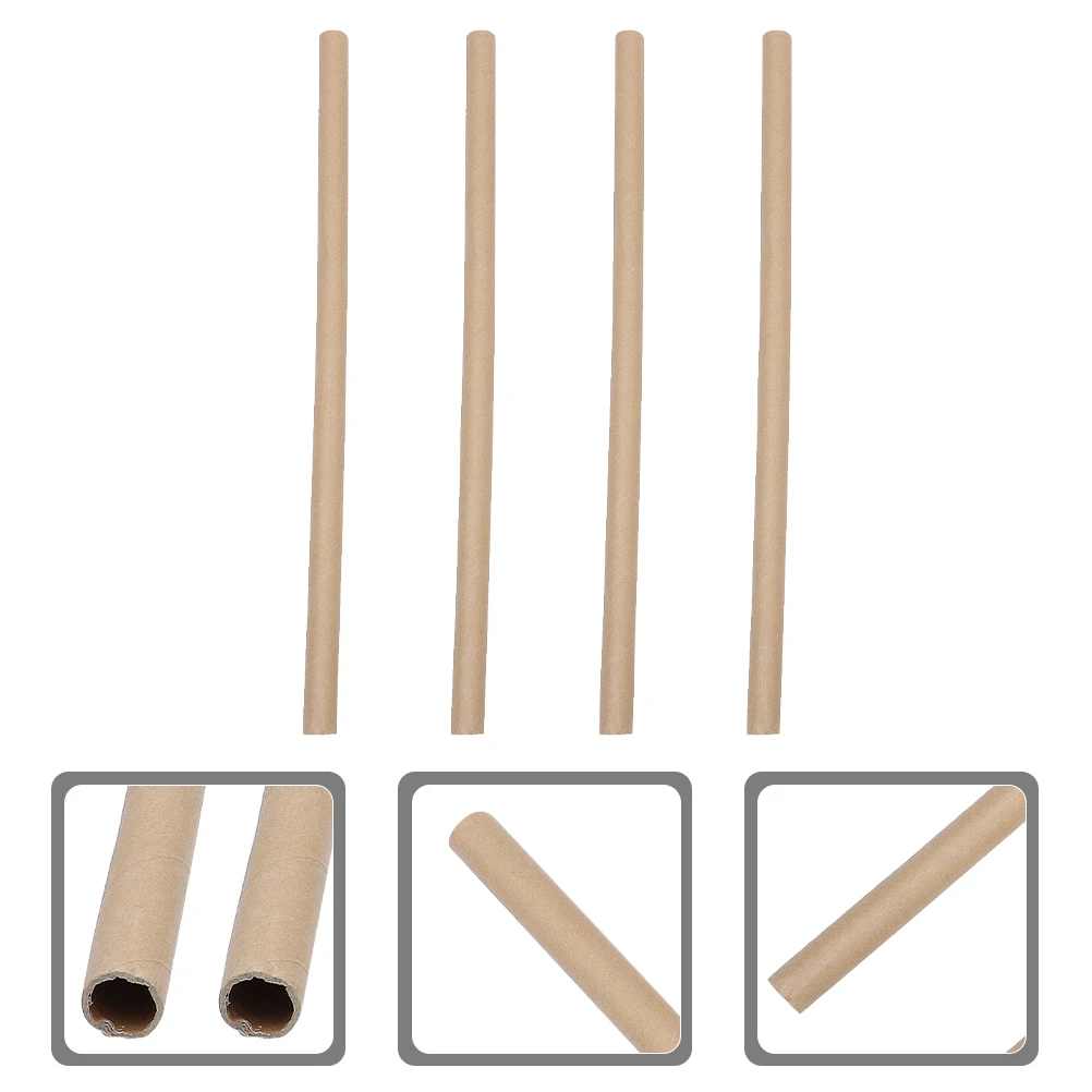 

4Pcs Paper Tube Blank Cylinder Kids Craft Crafting Paper Roll Tube Storage Poster
