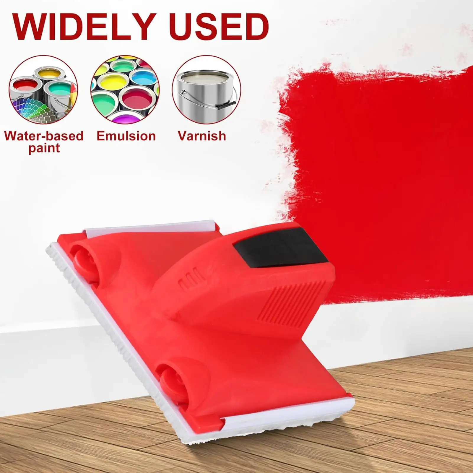 4pcs Paint Edger เครื่องมือมุมขนาดเล็กจิตรกรรมเครื่องมือขอบจิตรกร Touch-up Pad ปฏิบัติ Precision Paint Edger เครื่องมือ