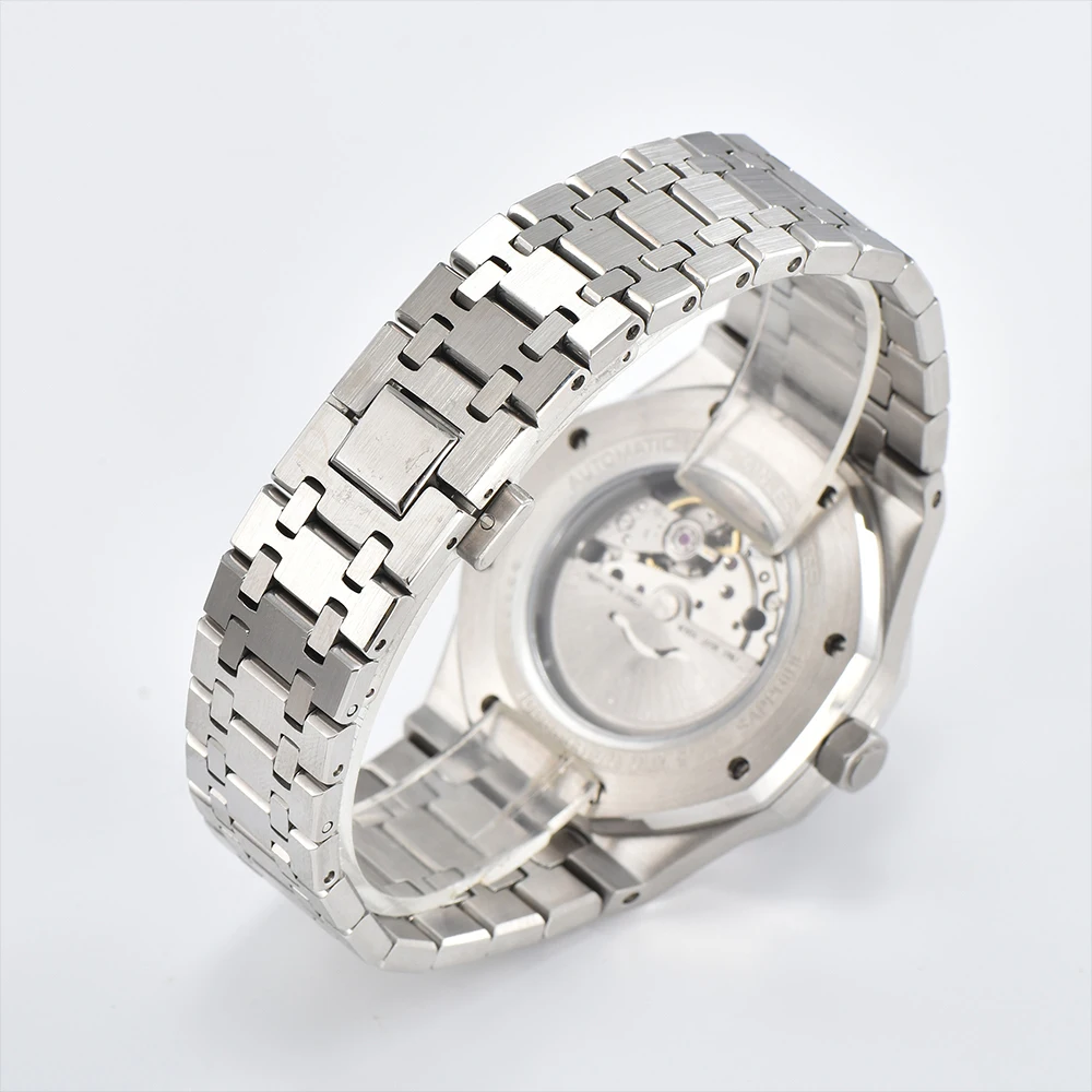 Reloj de buceo de lujo con zafiro MIYOTA 8215/NH35 dial encaje creativo hombres relojes mecánicos automáticos 10Bar impermeable luminoso