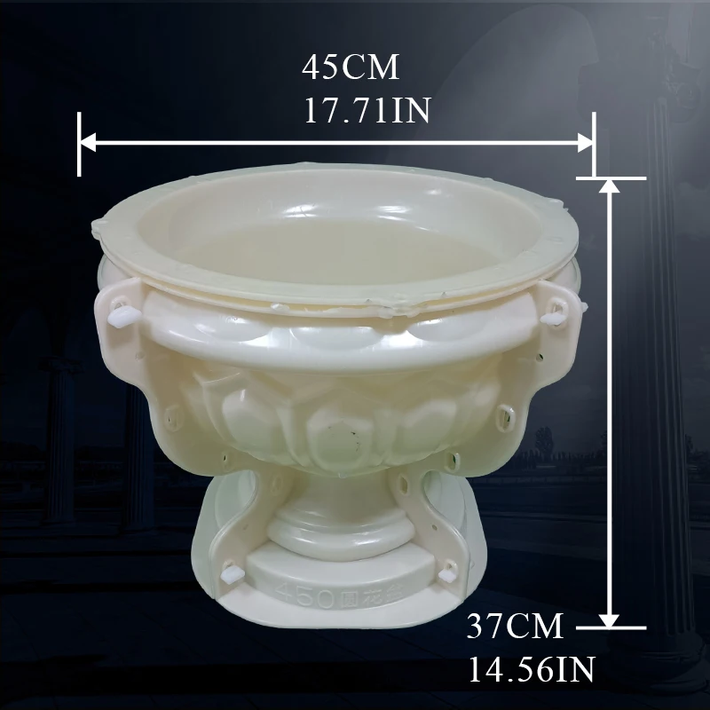 Concrete Molds for Garden Ornaments, Plastic, Concrete, Flower Pot, Planter, D45cm, Reazone, ABS, High Quality, for Sale