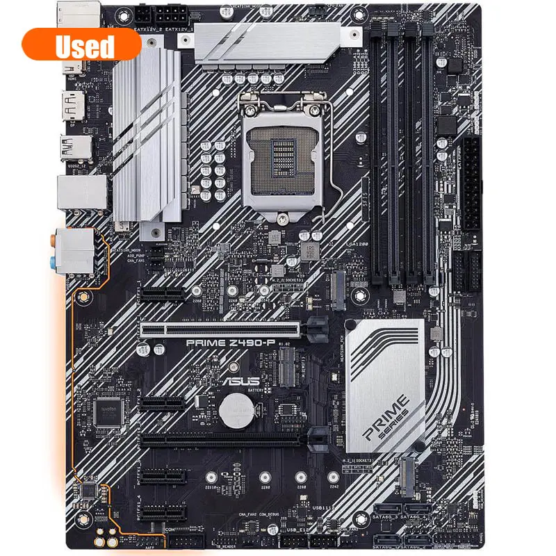 اللوحة الأم Asus Z490-P LGA1200 سعة 128 جيجابايت DDR4 PCI-E 3.0 M.2 USB3.2 ATX اللوحة الرئيسية