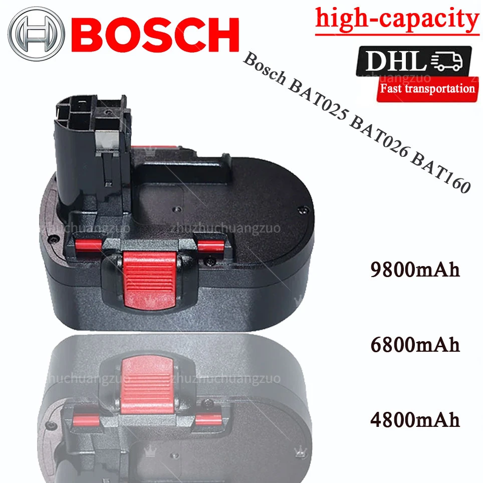 

18V 6800mAh Rechargeable Battery for bosch BAT025 BAT026 BAT160 2607335277 2607335535 2607335735 PSR 18 VE-2 GSR 18 VE-2