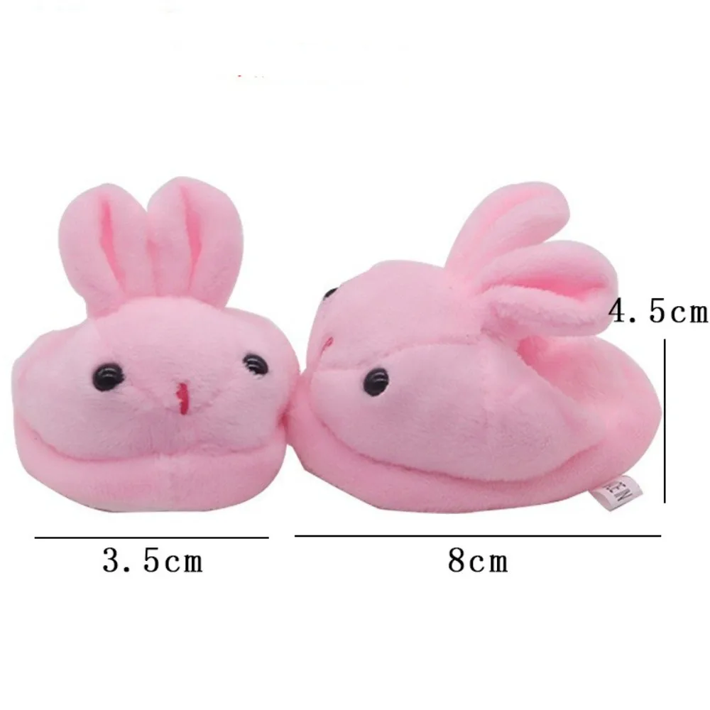 Originele Pop Slippers Konijn Beer Spelen Huis Mini Pluche Schoenen Schattige Stijl Cartoon Dier Pop Accessoires 1/4 Bjd Poppen