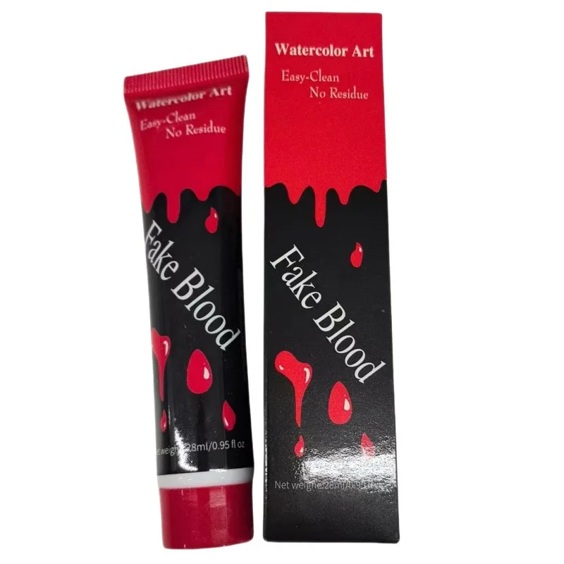 6 قطعة هالوين الاصطناعي وهمية فيلم البلازما والتلفزيون الدعائم زجاجات صغيرة مع صناديق ألوان صعبة مصاص دماء ماكياج محاكاة ساخرة الدعائم