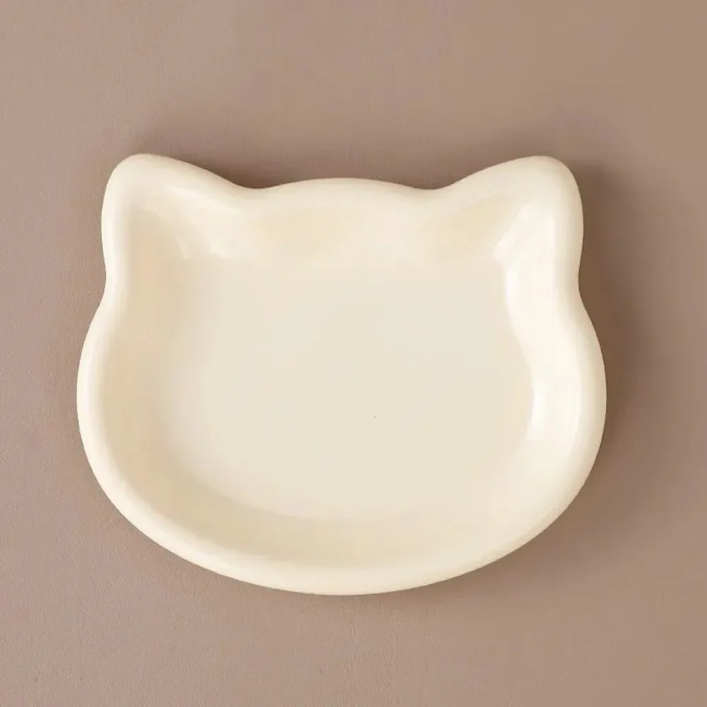 1/4 Stück Niedliche Katzenförmige Futterschale aus Kunststoff, Kippsicher, Rutschfeste Haustierfutterschale – Detail 4