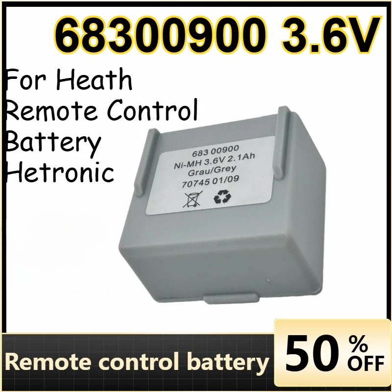 

3.6V 68300900 Remote Control Battery for Heath Remote Control Battery Hetronic Large Capacity Rechargeable Lithium Battery