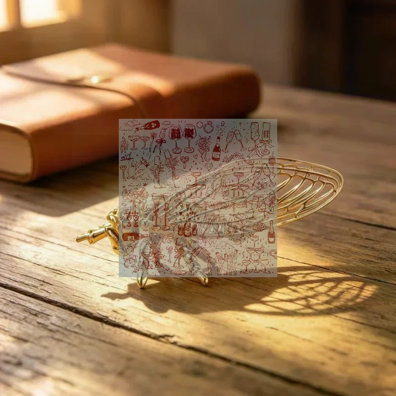 Exquisite Cicada Figurine Hollowed-out Retro Vintage Insect Sculpture Anti-rust Durable Alloy Animal Statue Home Office Decor