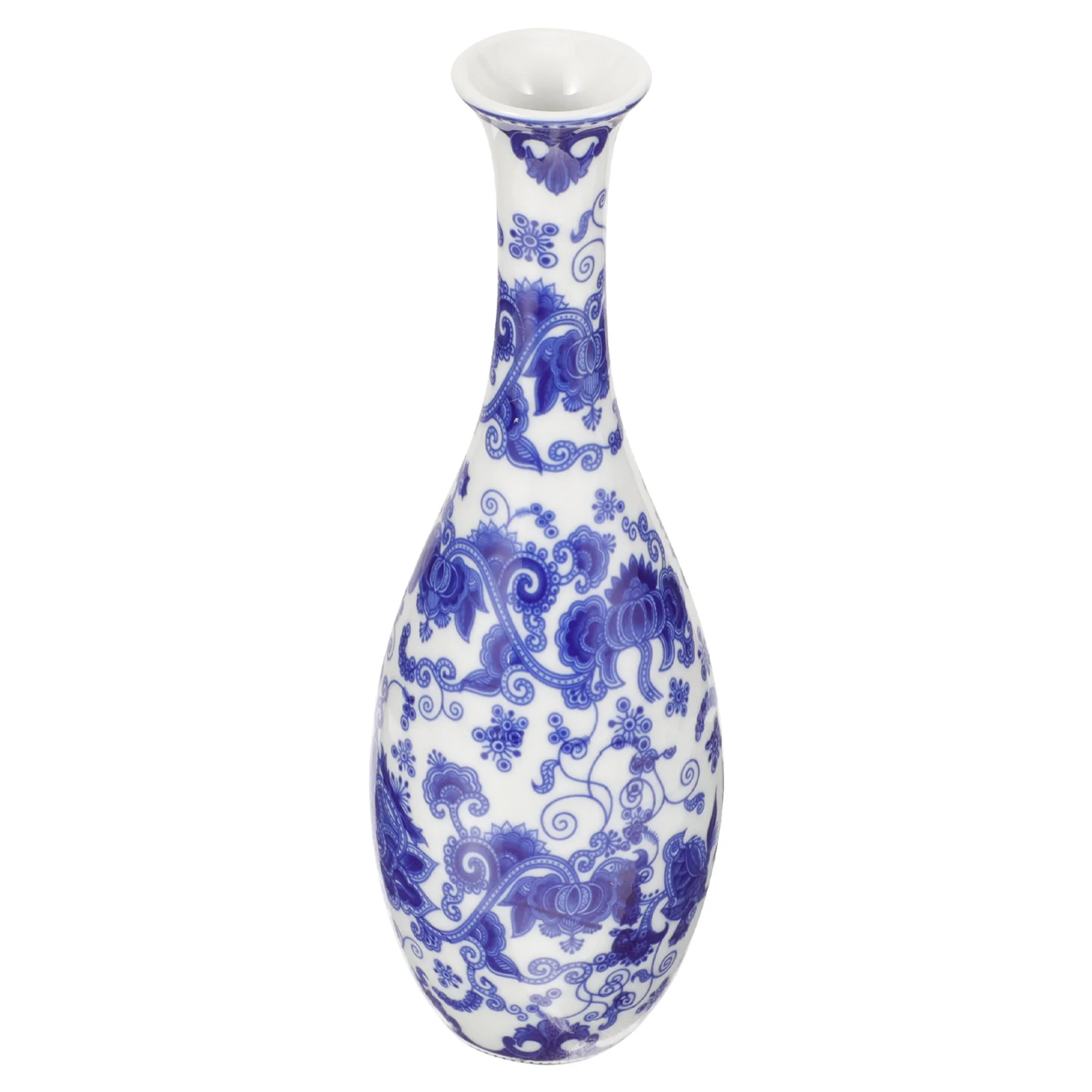 

Blue and White Porcelain Ceramic Vase Elegant Flower Container Decorative Hydroponic Planter Suitable for Home Desktop