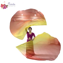 2PCS Praise Dance Church Worship Flags With Scalable Rod Large Colorful Guard Flag Semicircle Angle Wing Banner Performance Prop