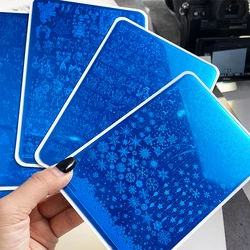 1pcs Christmas Nail Art Stamping Plate Snowflake/Christmas tree/Elk/Santa Claus Nail Art Printing Stencils DIY Nail decorat Tool