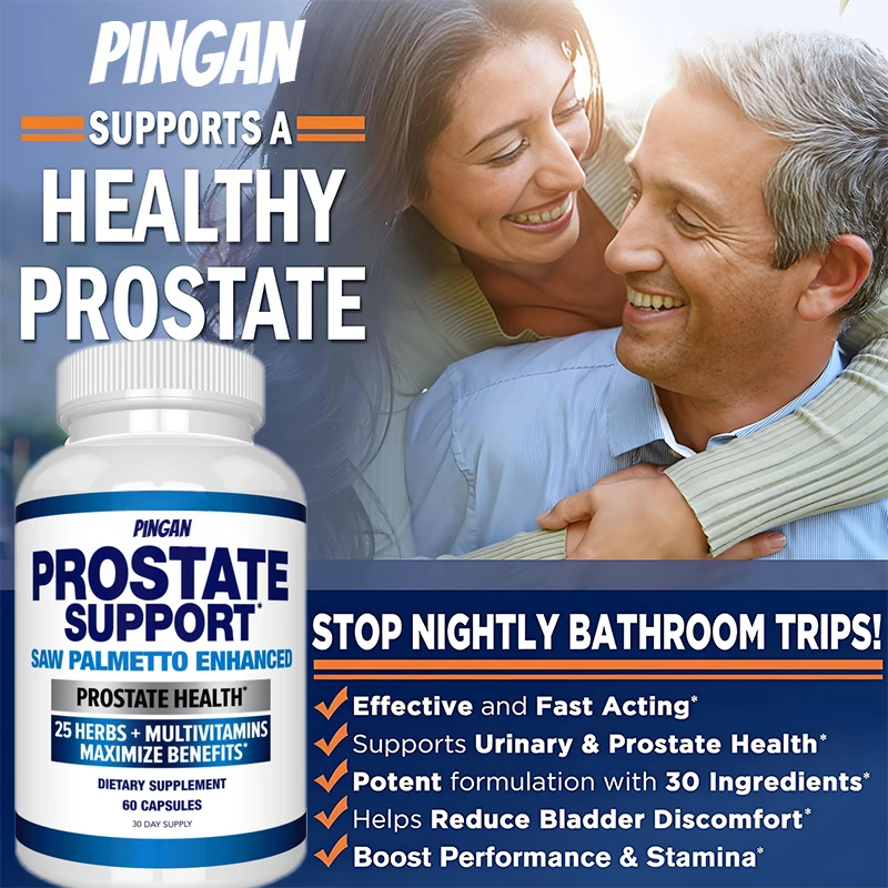

Prostate Supplement - Saw Palm+30 Herbs - Herbal Extract for Reducing Frequent Urination Health Supplement Capsules
