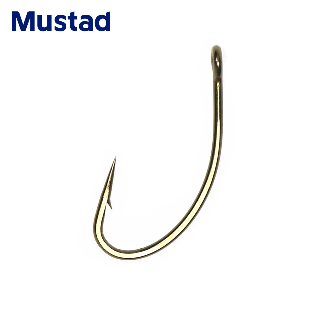 Mustad 30PCS Bronze Finish Forged 1X Short Shank Caddis Curved Signature Fly Tying Hook for Klinkhammer Gammarus Flies