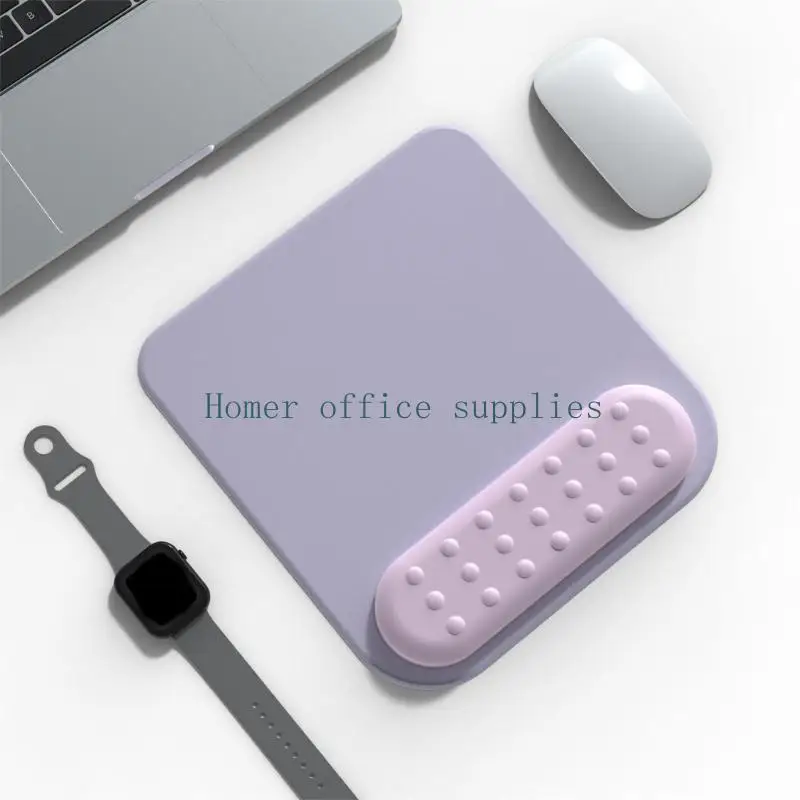 K43B Smooth Surfaces Ergonomic Mouse Pad With Soft Wrist Rest For Enhances Productivity