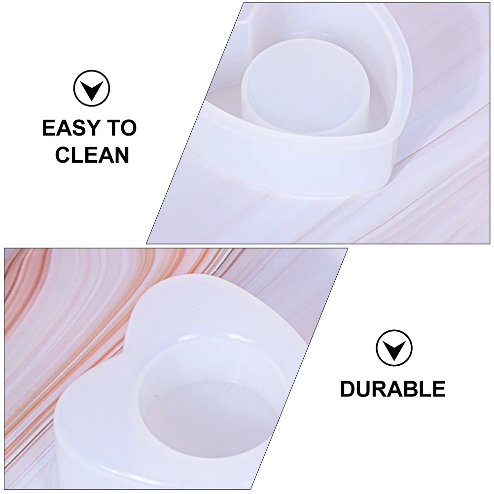 

2Pcs Heart Shape C Mold Silicone Soap Making Craft DIY Reusable Jewelry Accessories H made Tools Long Lasting